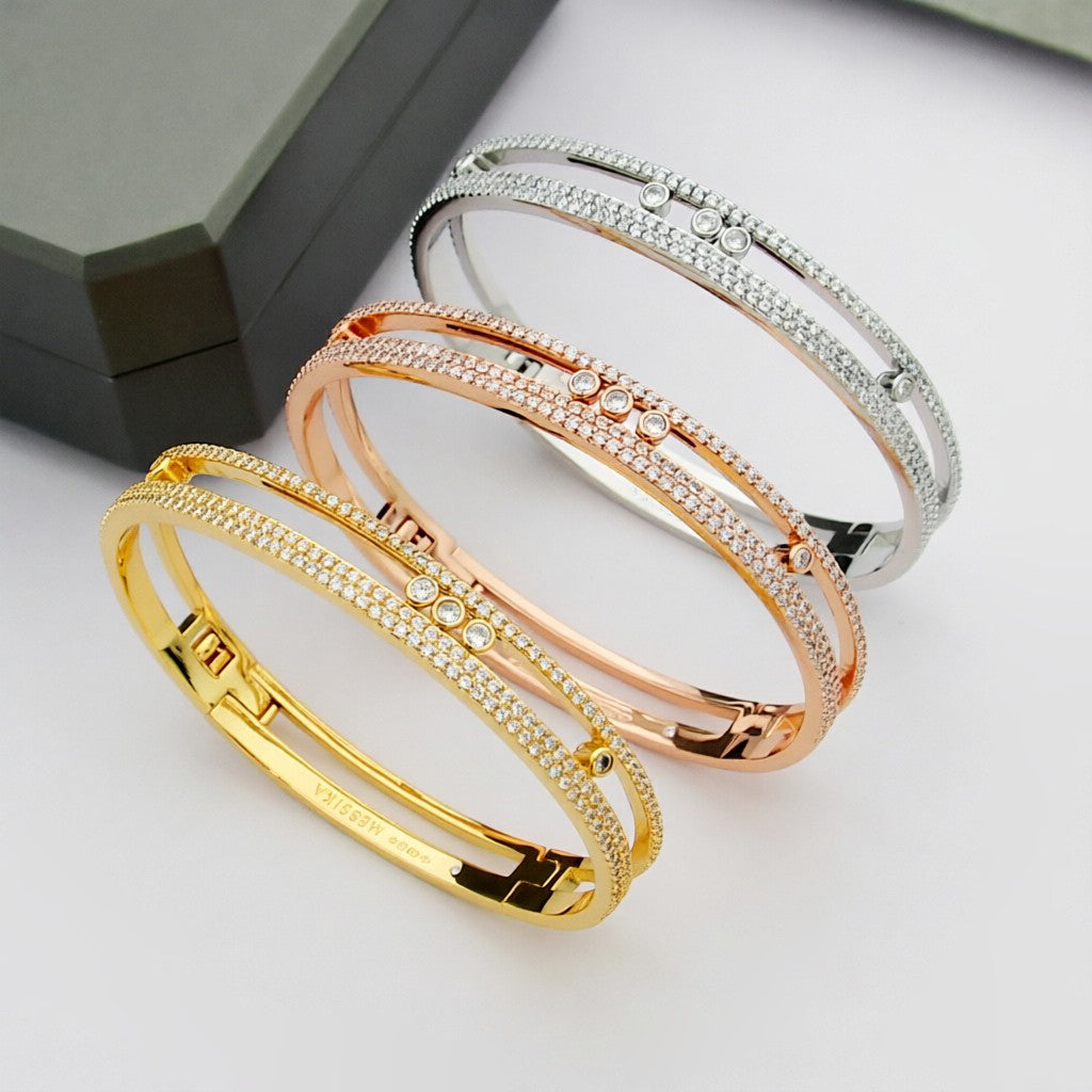 [Okajuri Jewelry]Move Romane pavé bangle