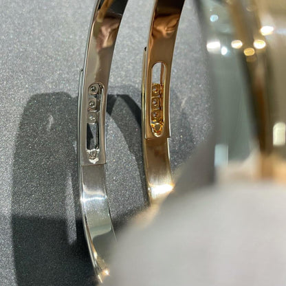 [Okajuri Jewelry]Move Noa Rose Gold Pavé Diamond Bangle Bracelet