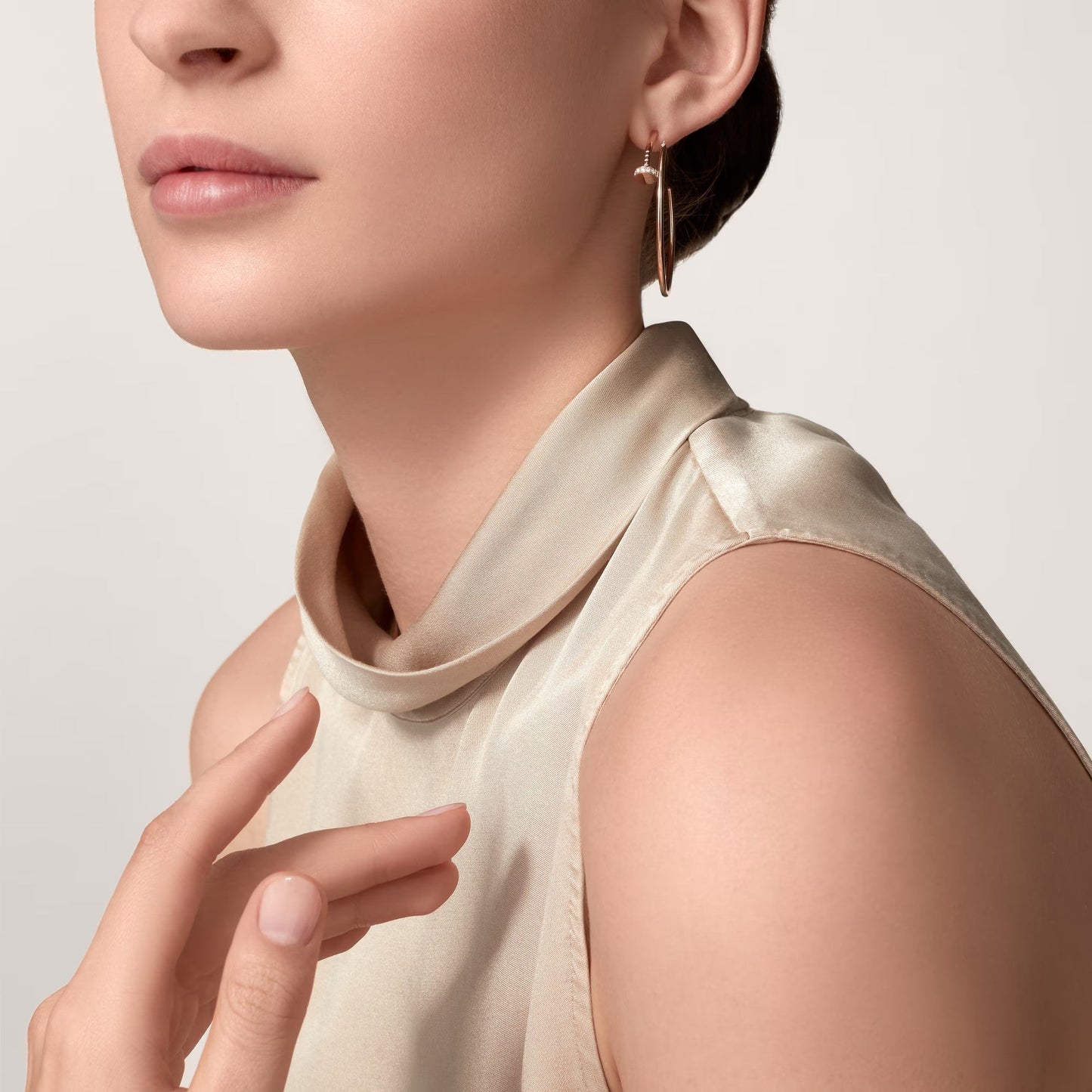 [Okajuri Jewelry] JUSTE HALF DIAMOND LARGE EARRINGS