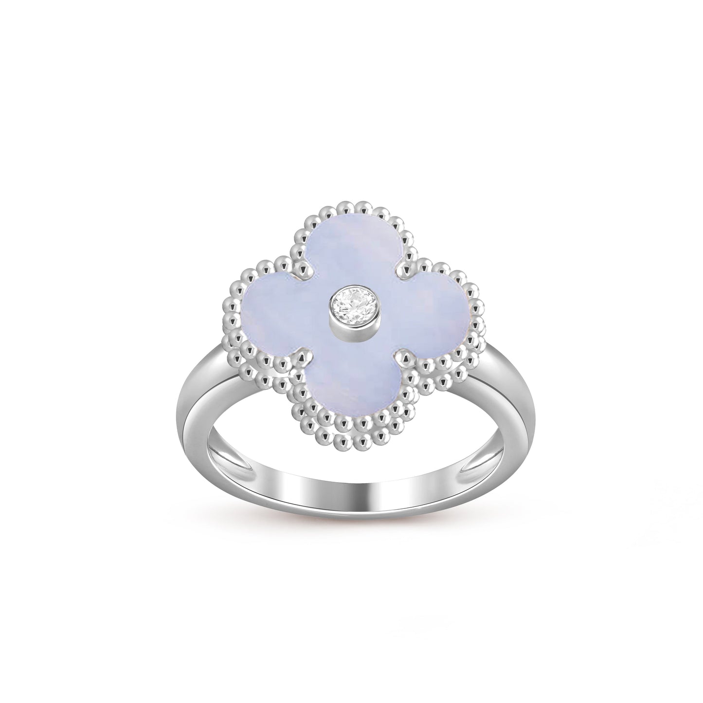 [Okajuri Jewelry] CLOVER SILVER DIOMND RING COLLECTION