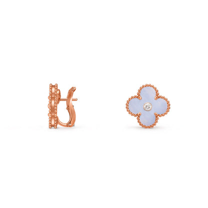 [Okajuri Jewelry] CLOVER 15MM MOP DIAMOND EARRINGS COLLECTION