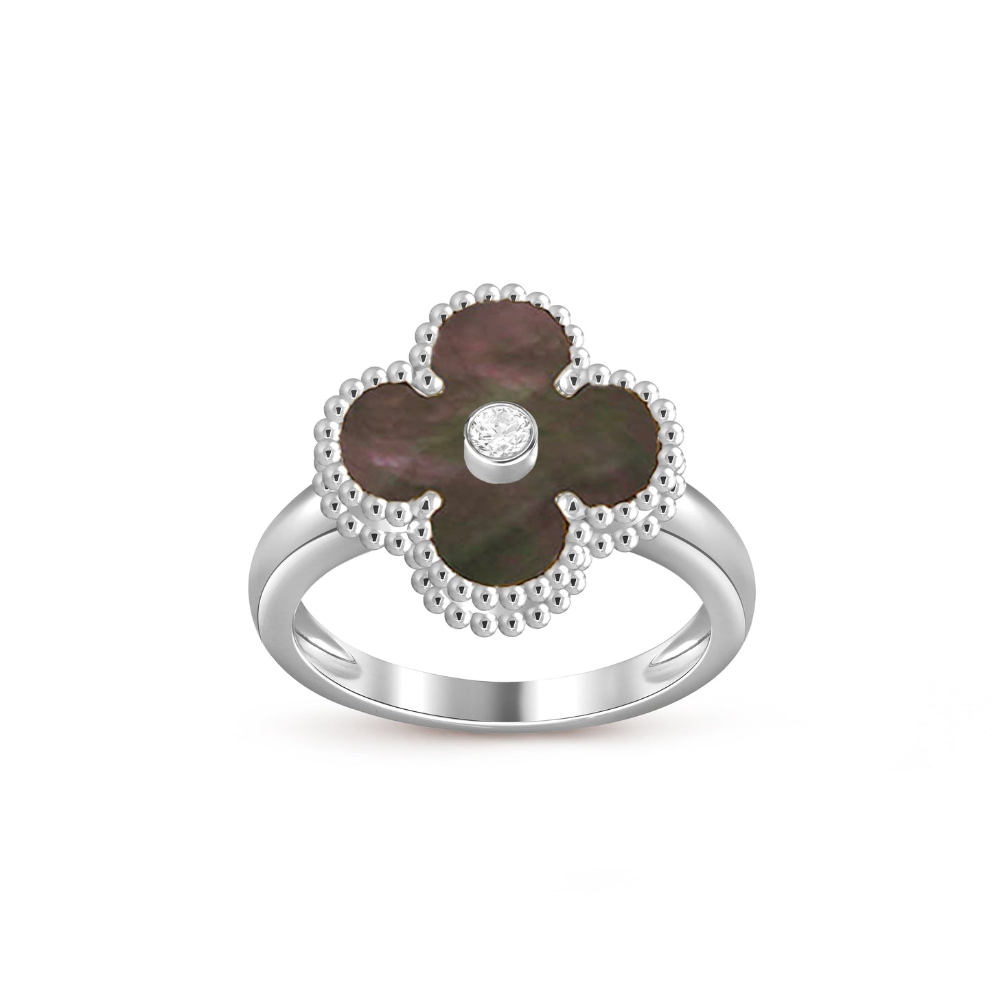 [Okajuri Jewelry] CLOVER SILVER DIOMND RING COLLECTION