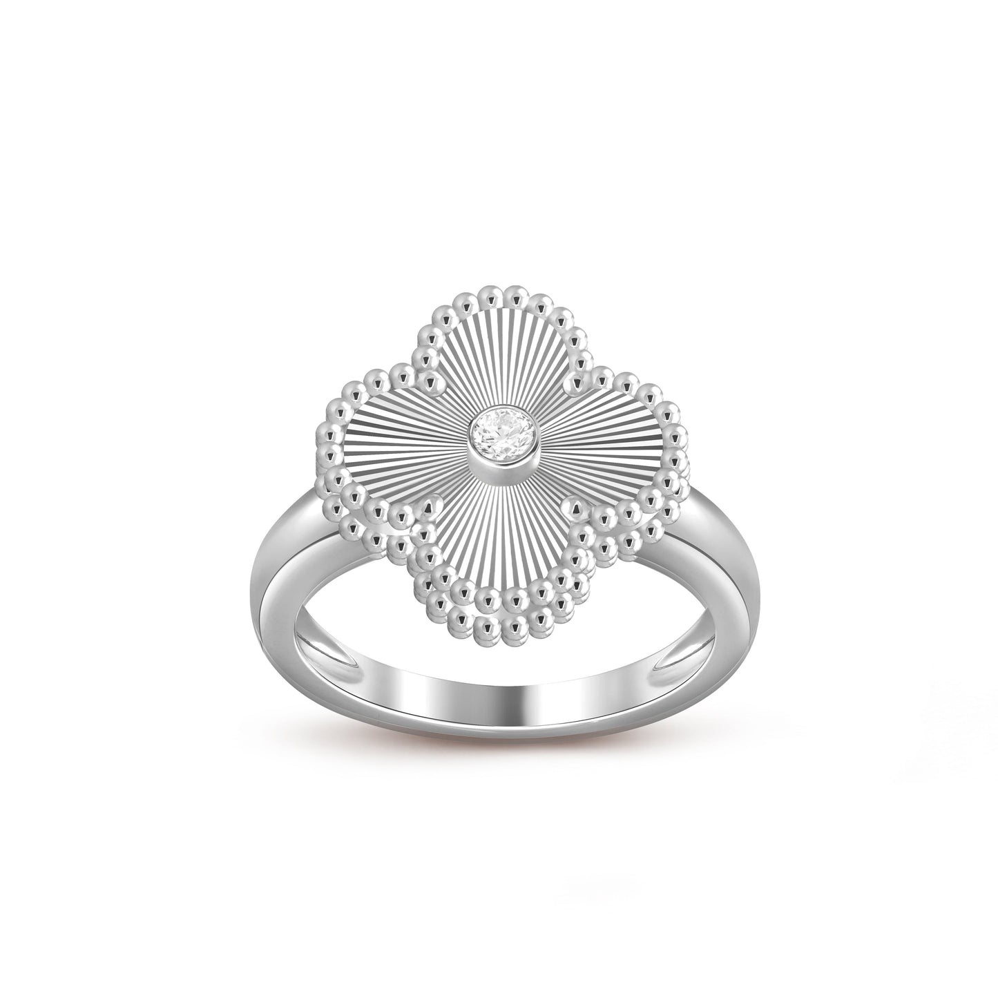 [Okajuri Jewelry] CLOVER SILVER DIOMND RING COLLECTION