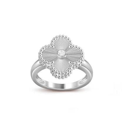[Okajuri Jewelry] CLOVER SILVER DIOMND RING COLLECTION