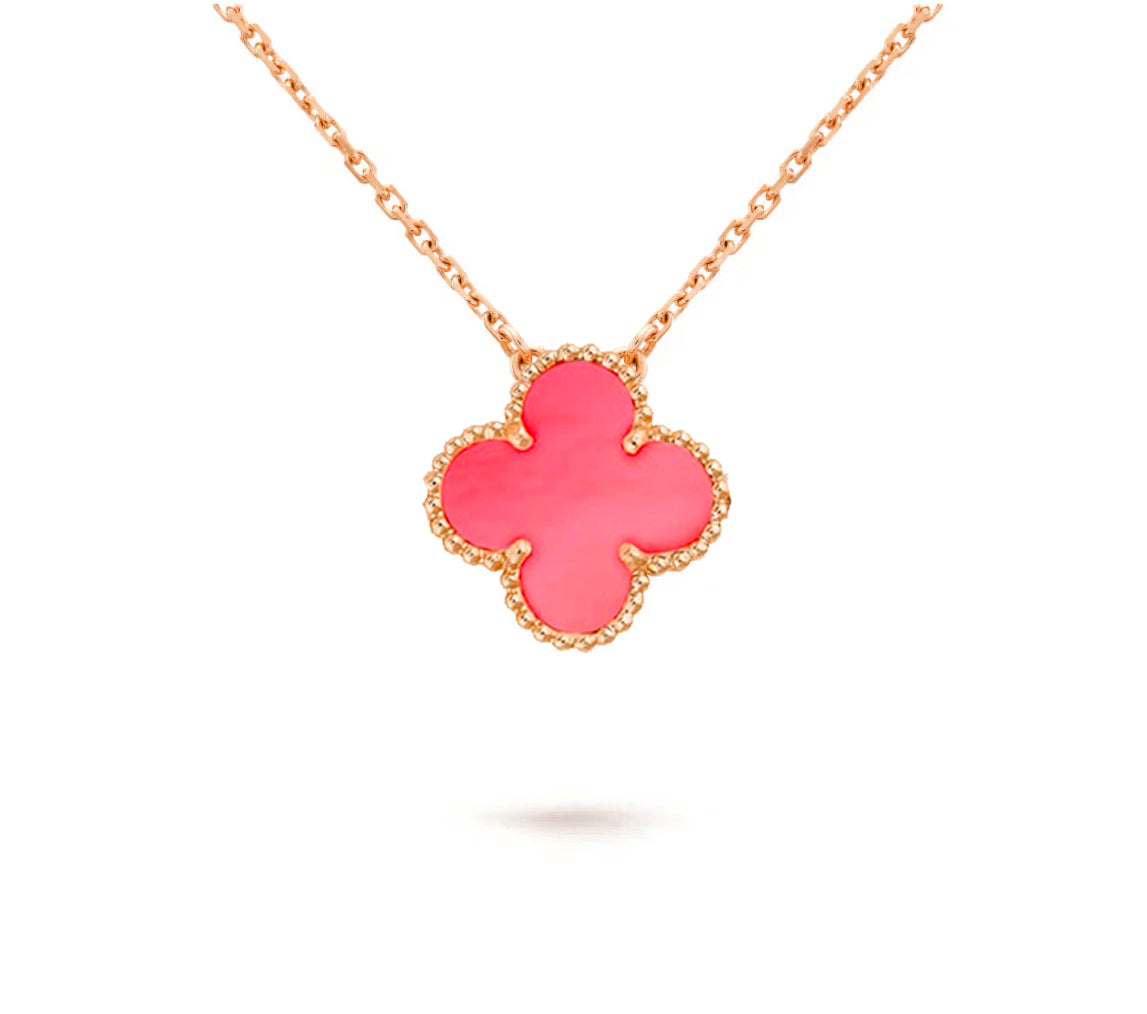 [Okajuri Jewelry] CLOVER 15MM SINGLE FLOWER NECKLACE COLLECTION