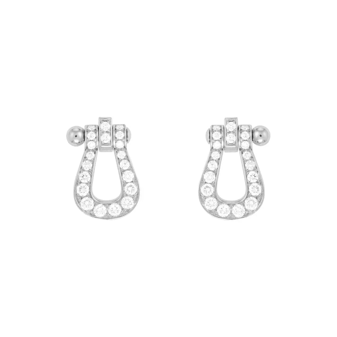 [Okajuri Jewelry]FORCE 10 FULL DIAMOND STUD EARRINGS MINI MODEL