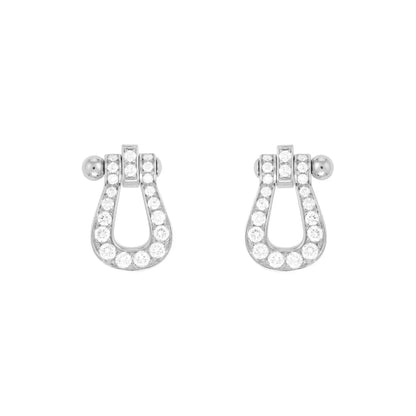 [Okajuri Jewelry]FORCE 10 FULL DIAMOND STUD EARRINGS MINI MODEL