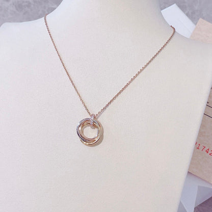 [Okajuri Jewelry]TRINITY NECKLACE GOLD  DIAMONDS