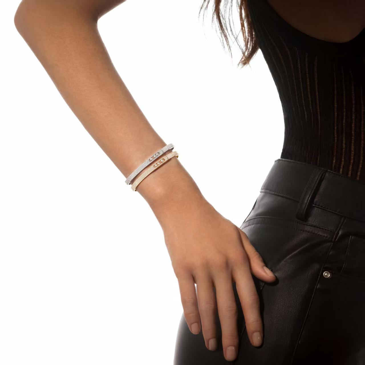[Okajuri Jewelry]Move Noa Full Pavé Diamond Bangle Bracelet