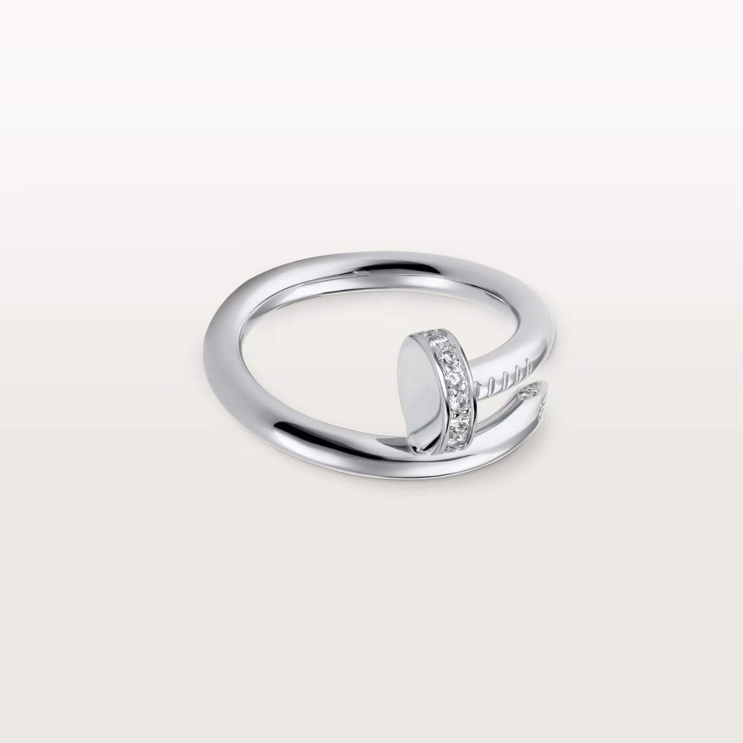 [Okajuri Jewelry] JUSTE RING 2.6MM HALF DIAMOND