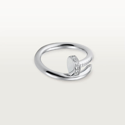 [Okajuri Jewelry] JUSTE RING 2.6MM HALF DIAMOND