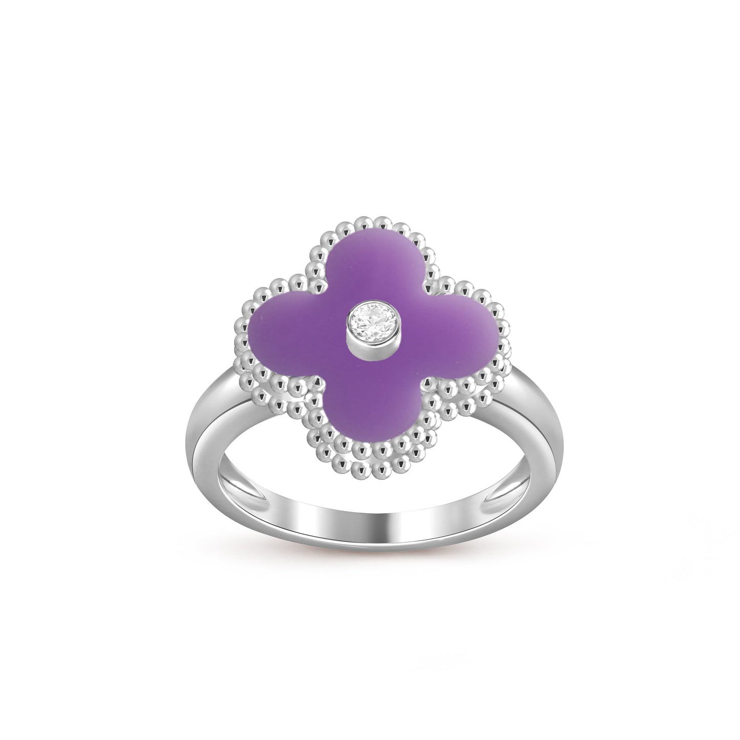 [Okajuri Jewelry] CLOVER SILVER DIOMND RING COLLECTION