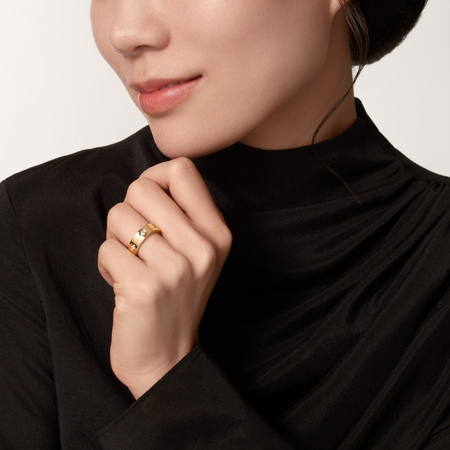 [Okajuri Jewelry] LOVE 5.5MM 6 DIAMOND RING