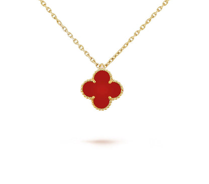 [Okajuri Jewelry] CLOVER MINI 9.5MM CARNELIANS NECKLACE COLLECTION