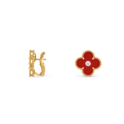 [Okajuri Jewelry] CLOVER 15MM MOP DIAMOND EARRINGS COLLECTION