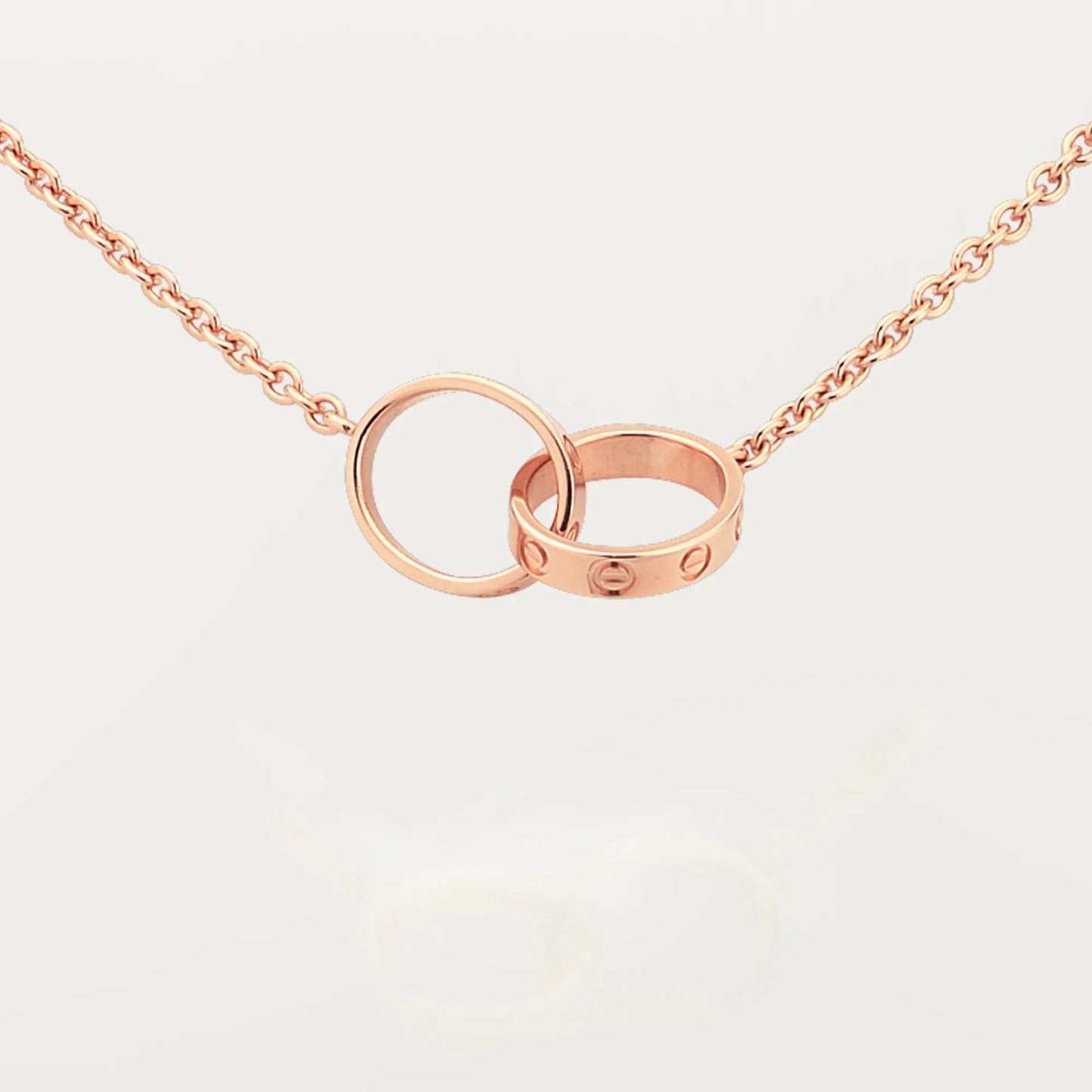 [Okajuri Jewelry] LOVE DOUBLE RING NECKLACE
