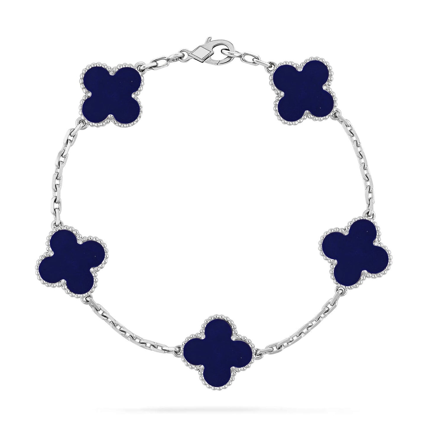 [Okajuri Jewelry] CLOVER 5 MOTIF LAPIS LAZULI BRACELET COLLECTION