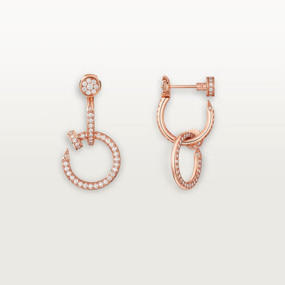 [Okajuri Jewelry] JUSTE FULL DIAMOND DOUBLE EARRINGS