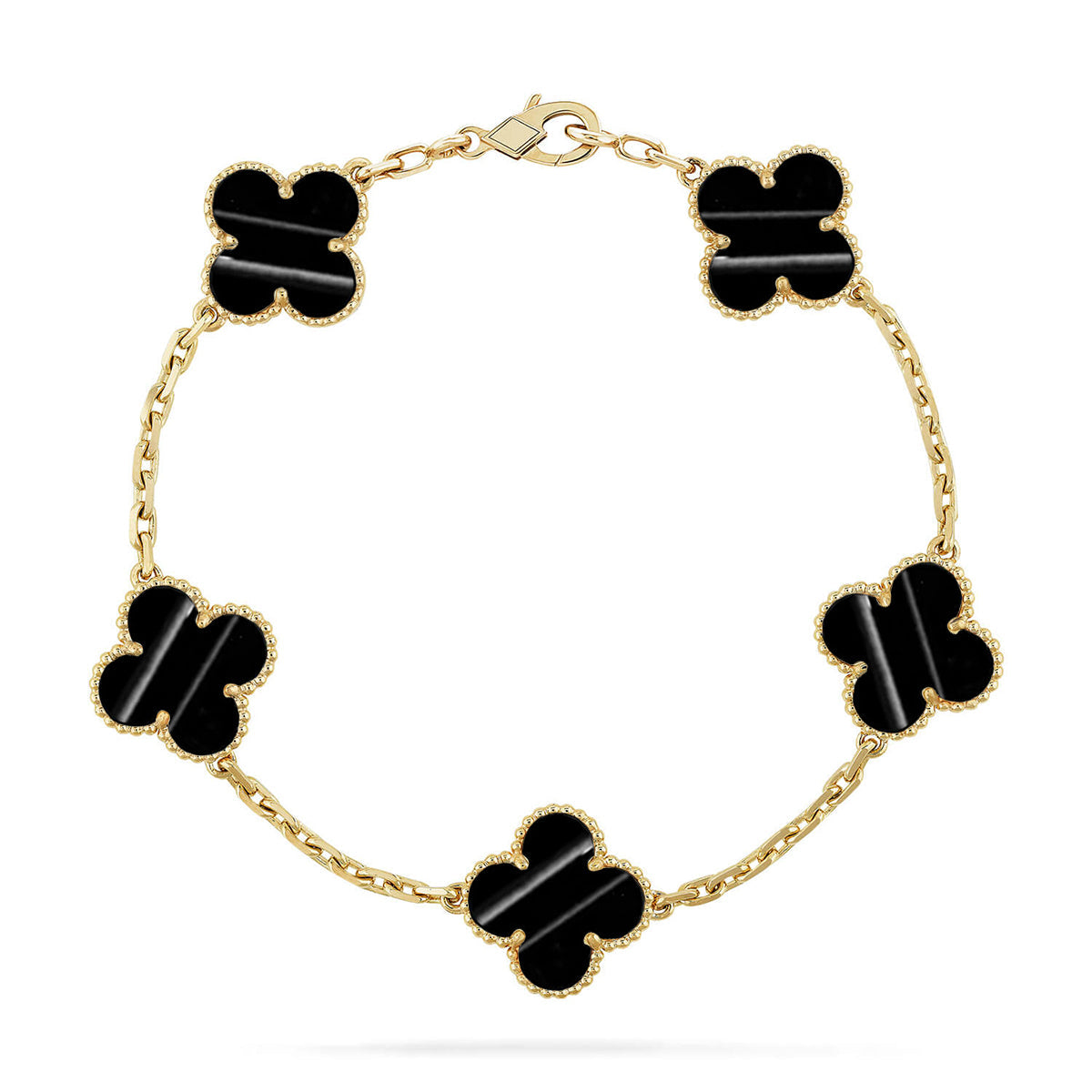[Okajuri Jewelry]  CLOVER 5 MOTIF PULSAR STONE BRACELET COLLECTION