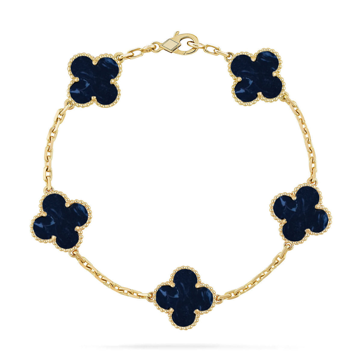 [Okajuri Jewelry] CLOVER 5 MOTIF PIETERSITE BRACELET COLLECTION