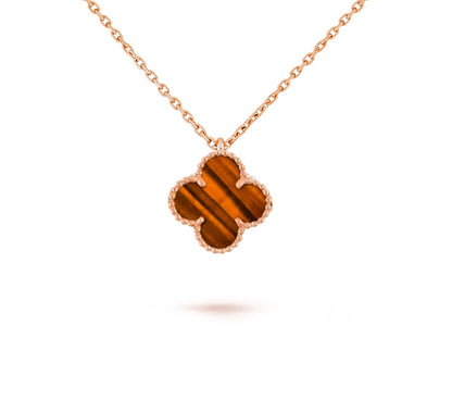 [Okajuri Jewelry] CLOVER MINI 9.5MM CARNELIANS NECKLACE COLLECTION