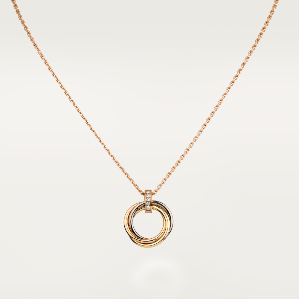 [Okajuri Jewelry]TRINITY NECKLACE GOLD  DIAMONDS