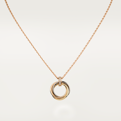 [Okajuri Jewelry]TRINITY NECKLACE GOLD  DIAMONDS