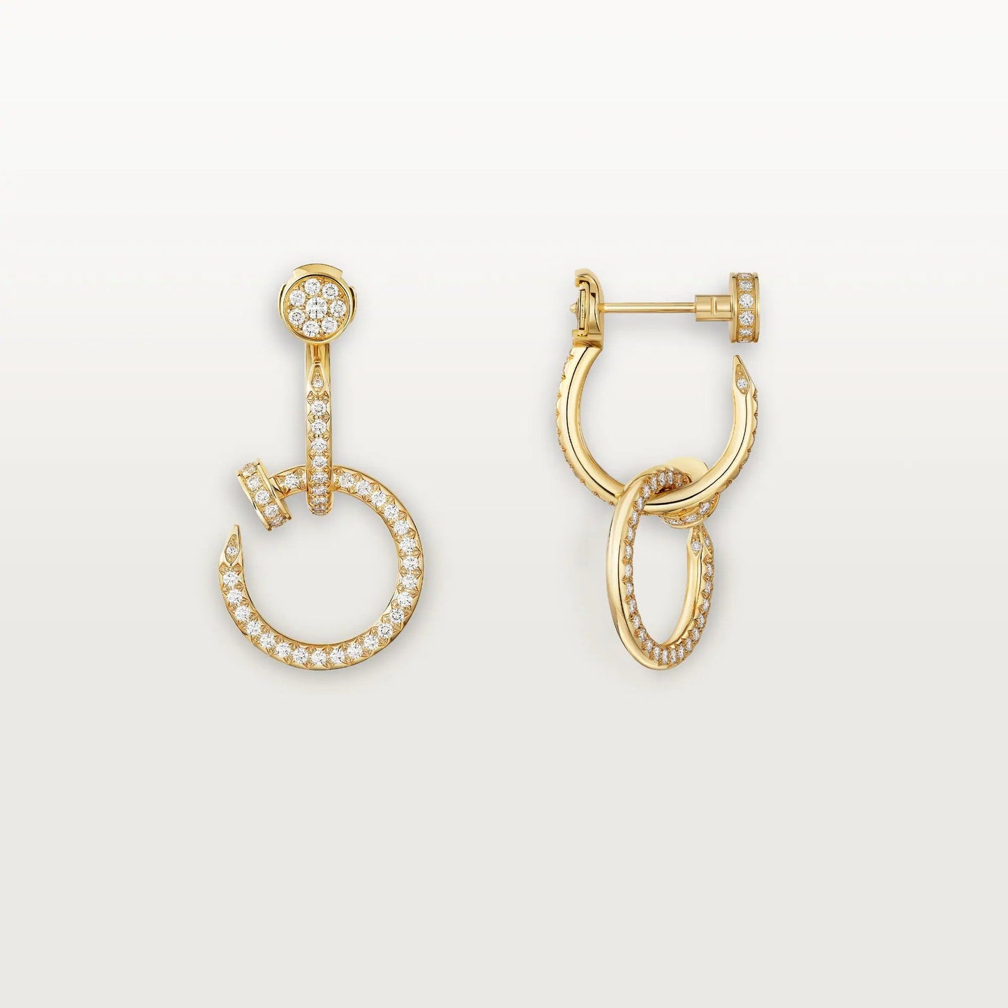 [Okajuri Jewelry] JUSTE FULL DIAMOND DOUBLE EARRINGS