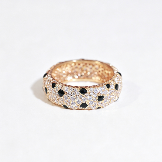 [Okajuri Jewelry] PANTHERE SPOTTED FULL DIAMOND RING