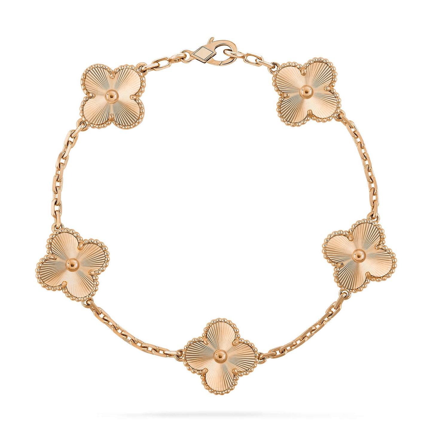 [Okajuri Jewelry]CLOVER 5 FLOWERS LASER BRACELET