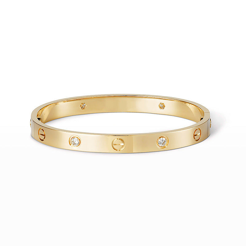 [Okajuri Jewelry] LOVE BRACELET 6.1MM 4 DIAMONDS