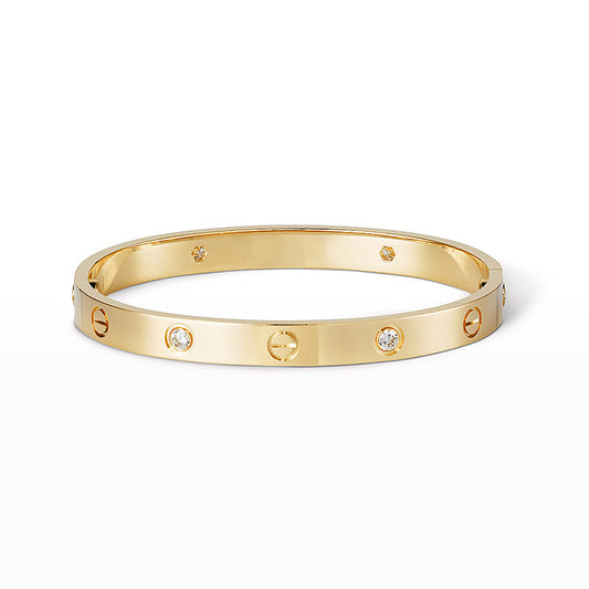 [Okajuri Jewelry] LOVE BRACELET 6.1MM 4 DIAMONDS