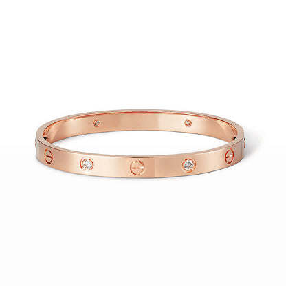 [Okajuri Jewelry] LOVE BRACELET 6.1MM 4 DIAMONDS