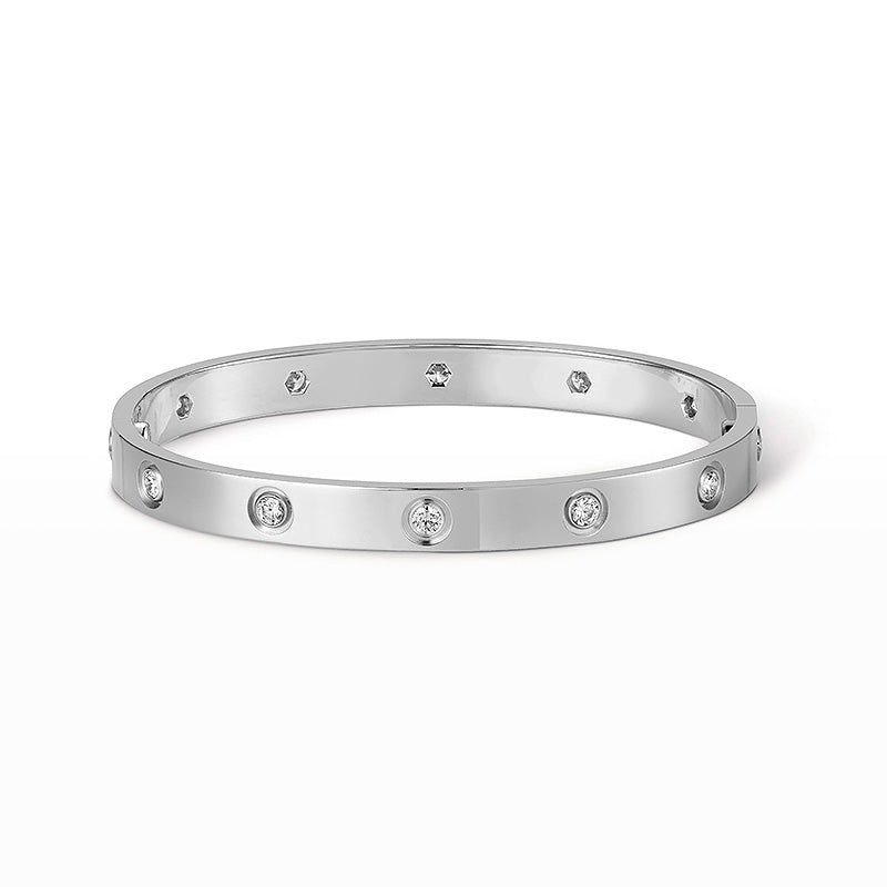 [Okajuri Jewelry] LOVE BRACELET 6.1MM 10 DIAMONDS