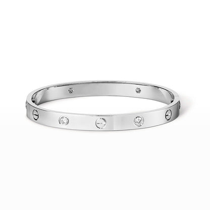 [Okajuri Jewelry]LOVE BRACELET 6.1MM 4 DIAMONDS