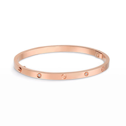 [Okajuri Jewelry] LOVE BRACELET 3.65MM 6 DIAMONDS