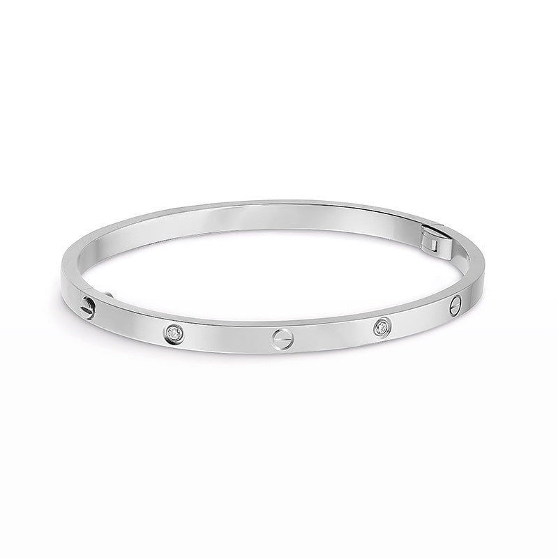 [Okajuri Jewelry] LOVE BRACELET 3.65MM 6 DIAMONDS