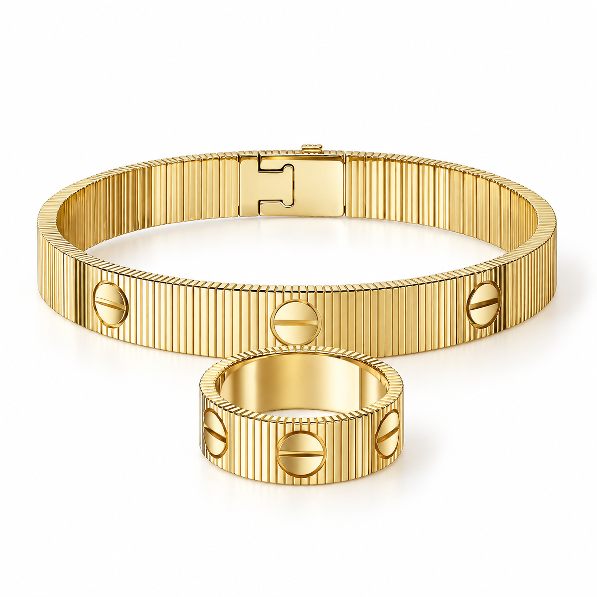 [Oakjuri™ Jewelry] ]Love Unlimited Bracelet & Ring Set