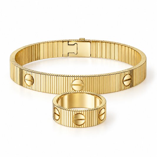[Oakjuri™ Jewelry] ]Love Unlimited Bracelet & Ring Set
