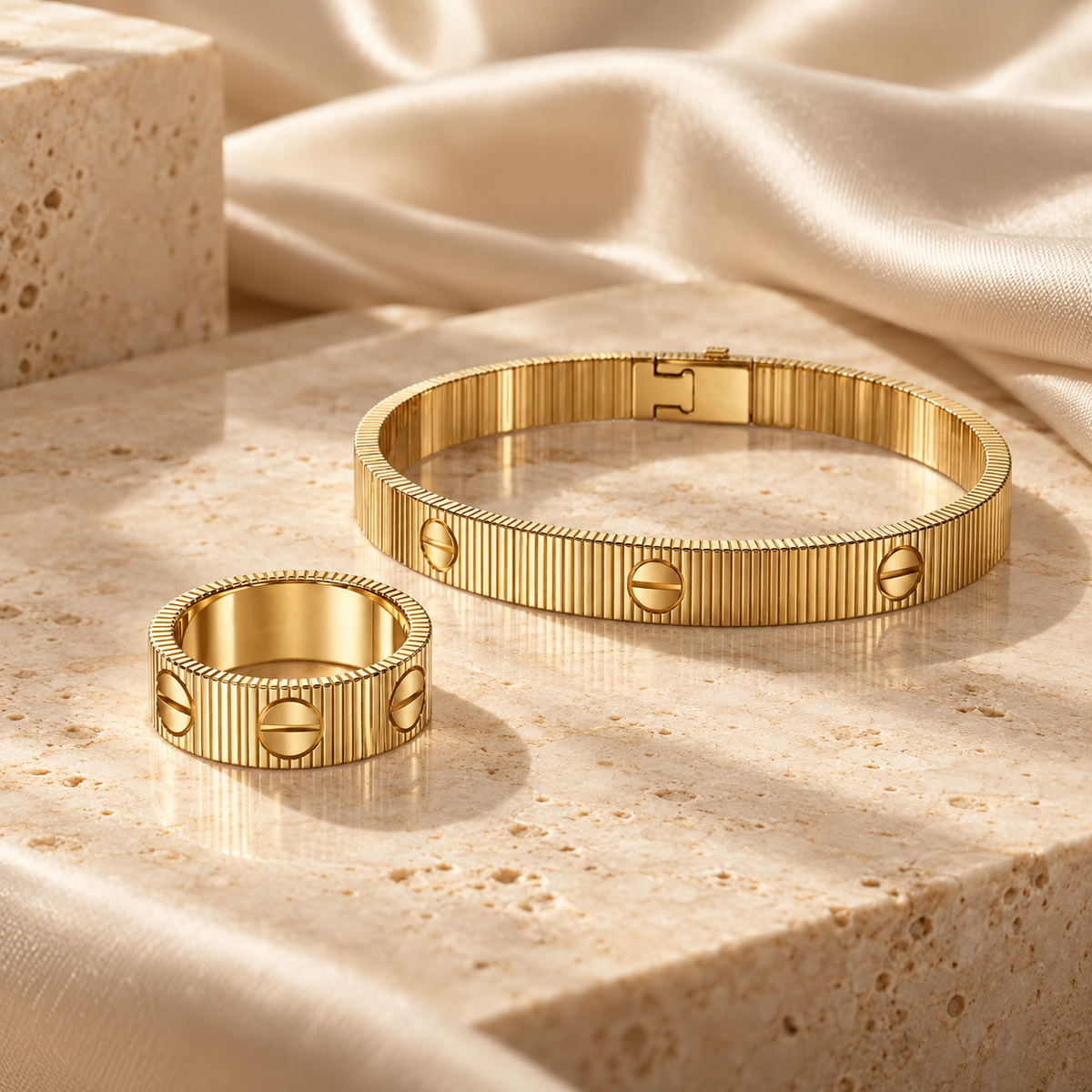 [Oakjuri™ Jewelry] ]Love Unlimited Bracelet & Ring Set