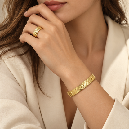 [Oakjuri™ Jewelry] ]Love Unlimited Bracelet & Ring Set