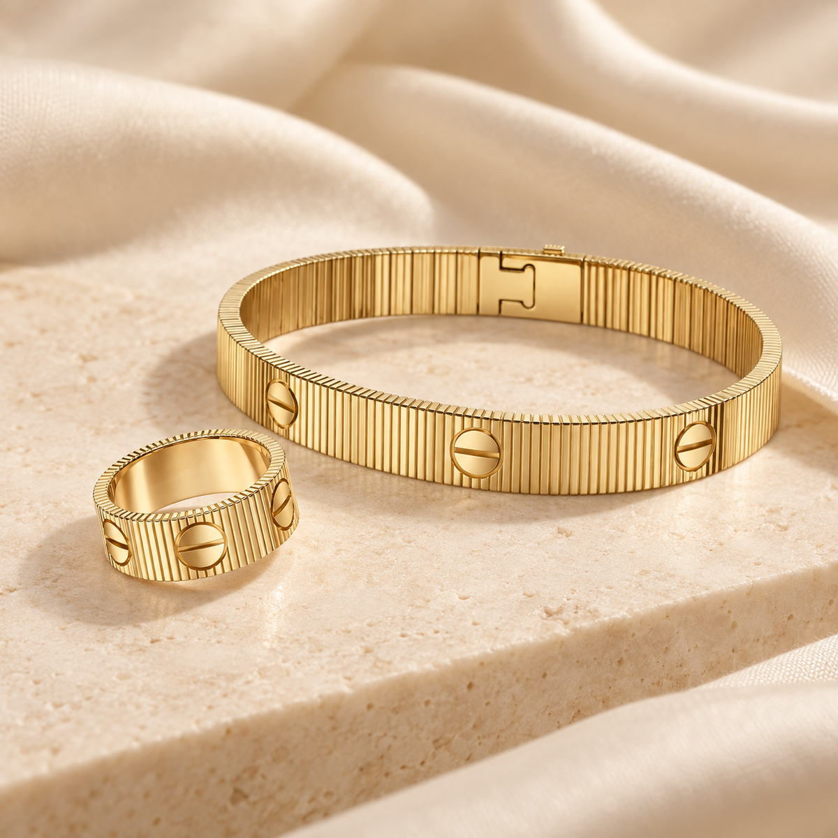 [Oakjuri™ Jewelry] ]Love Unlimited Bracelet & Ring Set
