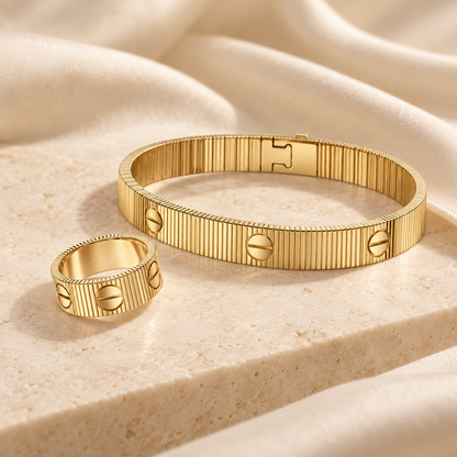 [Oakjuri™ Jewelry] ]Love Unlimited Bracelet & Ring Set