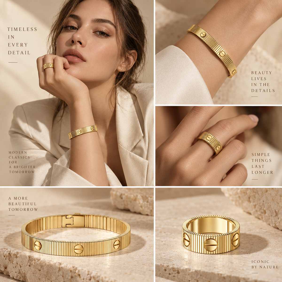 [Oakjuri™ Jewelry] ]Love Unlimited Bracelet & Ring Set