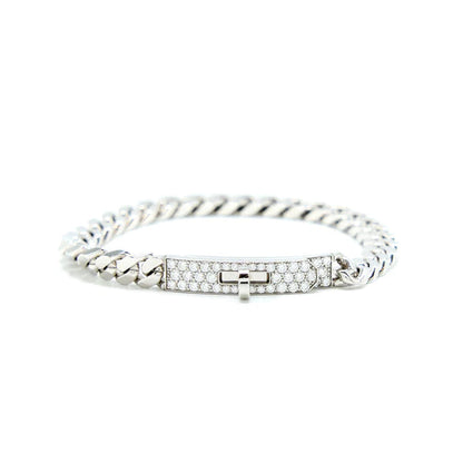 [Okajuri Jewelry]KELLY CHAIN SILVER DIAMOND BRACELET