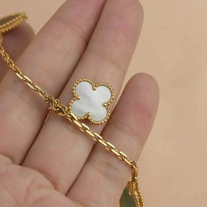 [Okajuri Jewelry]LUCKY SPRING 5 MOTIF GOLD BRACELET