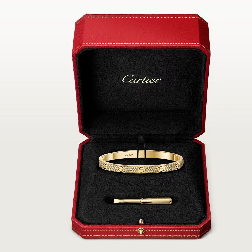[Okajuri Jewelry] LOVE BRACELET 4.8MM DIAMOND-PAVED