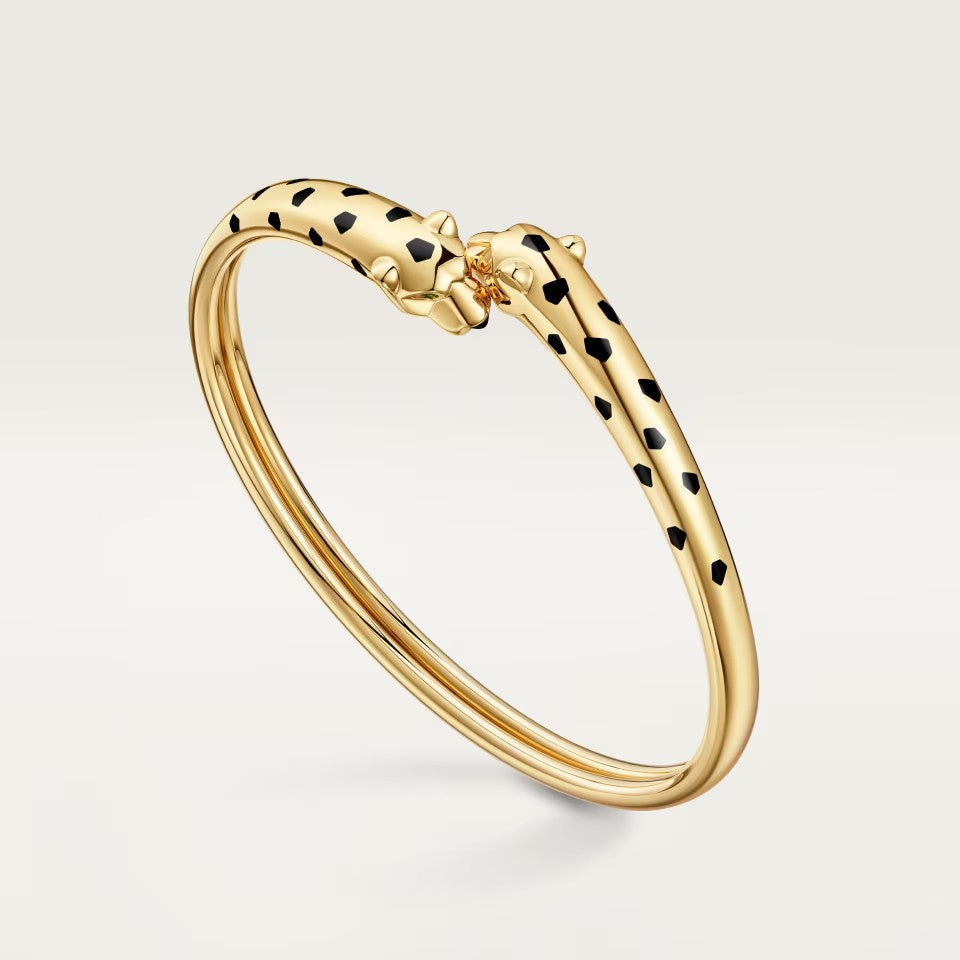 [Okajuri Jewelry] PANTHERE DOUBLE HEADED OPEN BRACELET
