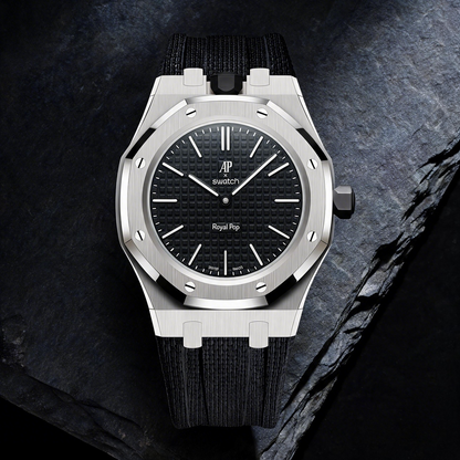 Steel Case & Fluoroelastomer Strap Full‑wrap Embedded Watch Band