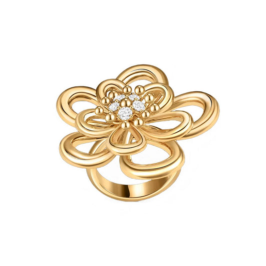 [Okajuri Jewelry]  FLOWERLACE RING 5 DIAMONDS